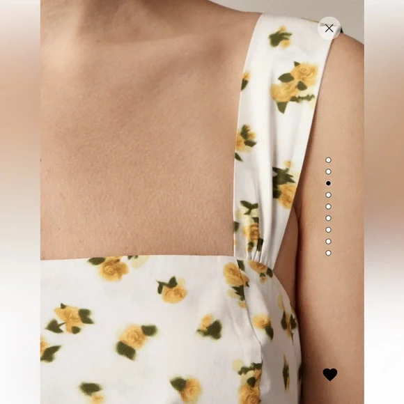 NWT J.Crew Squareneck Midi Dress in budding rose print - Picture 4 of 10